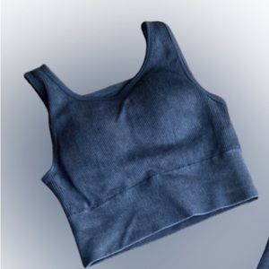 Mono B Navy Compression Sports Bra M